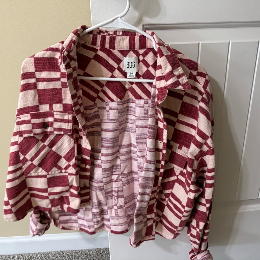 cropped geo jacket